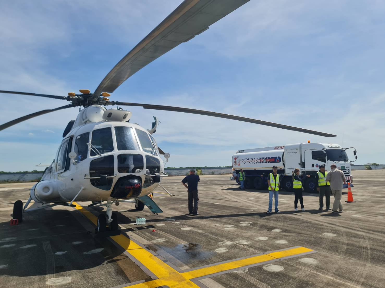 VIP Helicopter Apron Operation